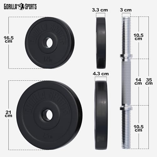 Gorilla Sports Hantelset - 5