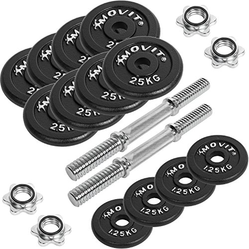 MOVIT® Gusseisen Kurzhantel 2er Set - 2