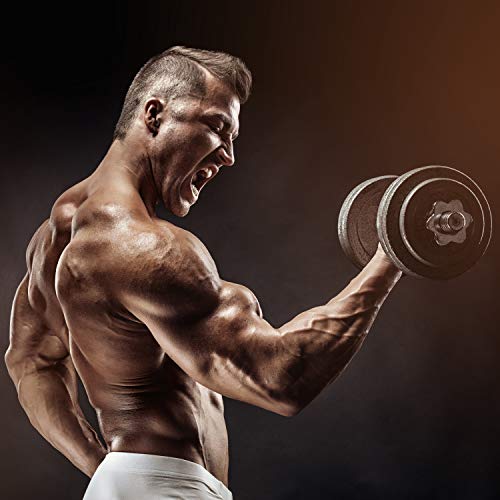 MOVIT® Gusseisen Kurzhantel 2er Set - 5