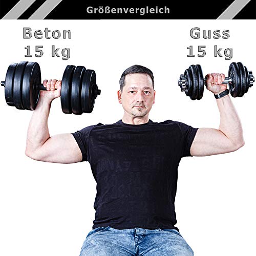 MOVIT® Gusseisen Kurzhantel 2er Set - 9