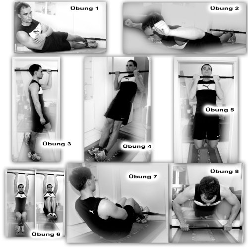 Türreck Klimmzugstange mit Handpolster - 11