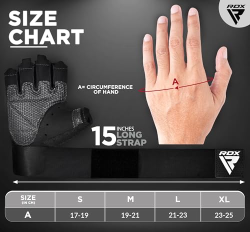 RDX Rindsleder Fitness Handschuhe - 6