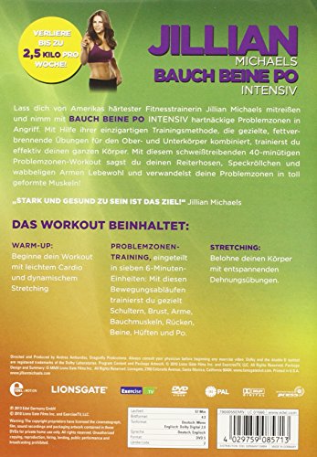 Jillian Michaels – Bauch, Beine, Po intensiv -DVD - 2