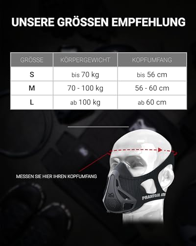 Phantom Athletics Trainingsmaske Schwarz - 3