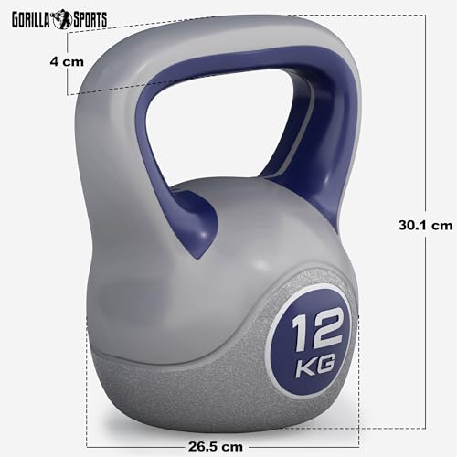 Gorilla Sports Kettlebell Stylish, 12kg - 6