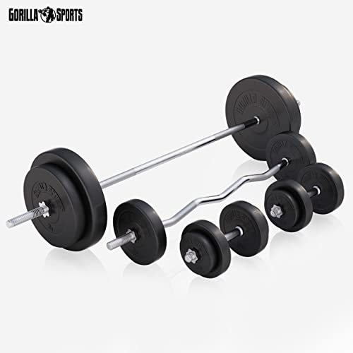Gorilla Sports Hantelbank mit 100KG - 2