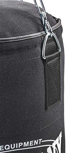 Profi Canvas Boxsack schwarz 100 x 30cm gefüllt – mit Heavy Duty Vierpunkt-Stahlkette - 4