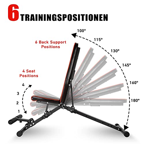 Klappbare Deluxe Hantelbank - 3