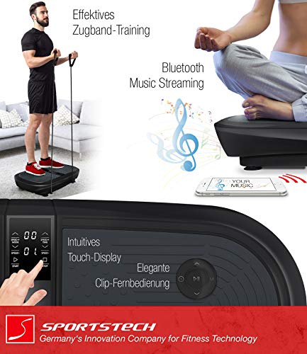 Sportstech Profi Vibrationsplatte VP300 mit 3D Wipp Vibrations Technologie - 4