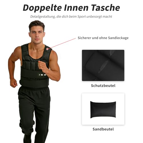 ISE Gewichtsweste Verstellbar SY-3002 - 5