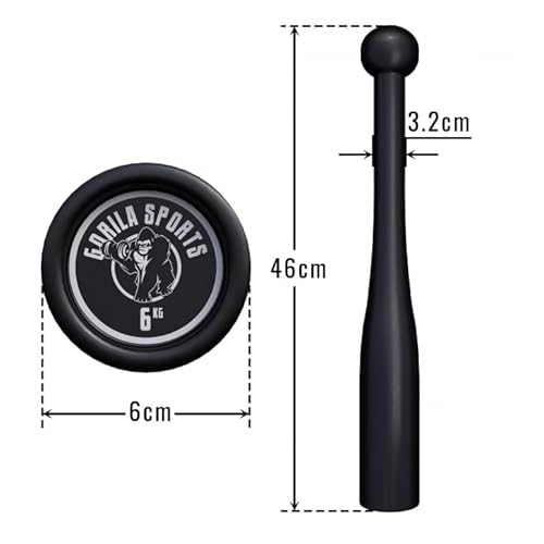 GORILLA SPORTS Indian Clubbells 2-20 KG - 7