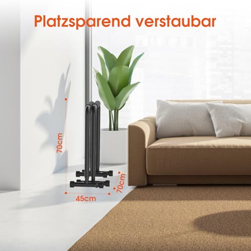 DH FitLife Dip Barren Bars | Dip Station | Kraftstation Fitnessgerät für Zuhause | Parallettes Calisthenics Training Equipment | Krafttraining 80-100 cm individuell verstellbar - 6