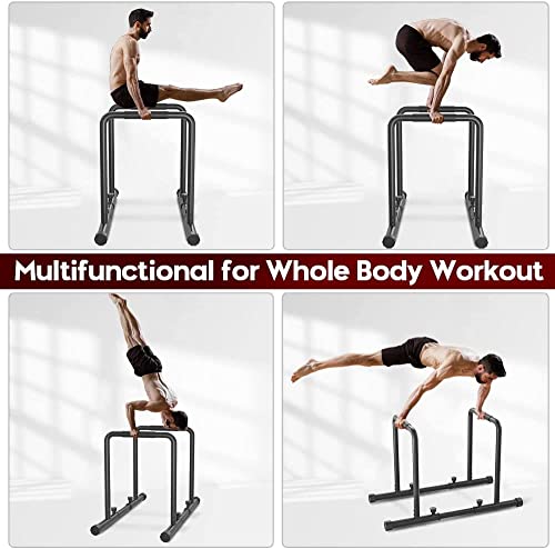 Concho Verstellbare Dip Barren – 500 kg Dip-Station, tragbar und funktional dip stange, Fitness-Bar mit Sicherheitsanschluss - 5