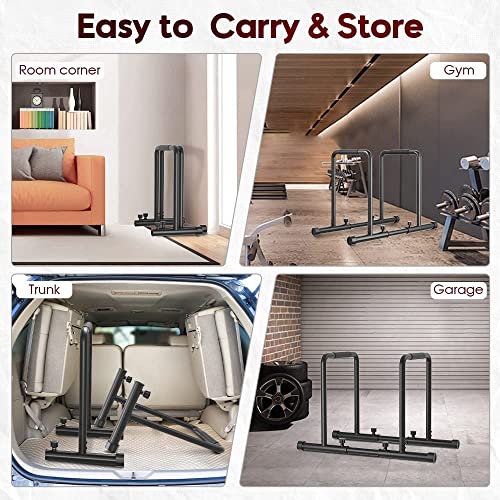 Concho Verstellbare Dip Barren – 500 kg Dip-Station, tragbar und funktional dip stange, Fitness-Bar mit Sicherheitsanschluss - 7