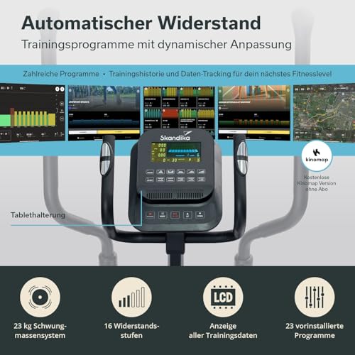Skandika Crosstrainer Carbon P23 | Ellipsentrainer für Zuhause, klappbar - 5