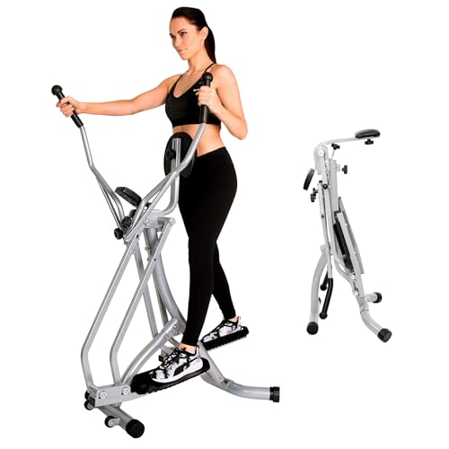 Christopeit Sport Walker Silber – klappbarer Ellipsentrainer – Crosstrainer bis 100kg Gewicht – Stepper mit LCD-Display - 8