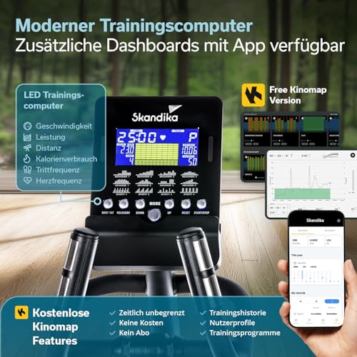 Skandika Crosstrainer CardioCross Carbon Champ Ellipsentrainer - 4