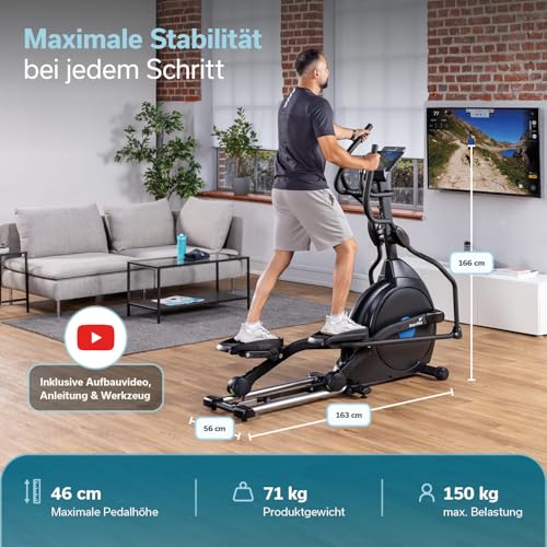 Skandika Crosstrainer CardioCross Carbon Champ Ellipsentrainer - 6