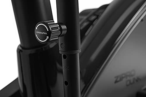 Zipro Dunk Magnetischer Crosstrainer für Zuhause iConsole+ bis zu 150 kg - 12-Stufen Widerstand Ellipsentrainer Heimtrainer mit Computer misst Puls Kalorien Distanz Schnelligkeit - in Grau - 7