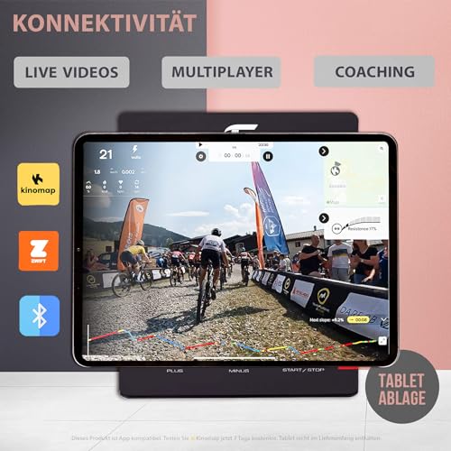 Christopeit Sport Ergometer Heimtrainer ET 6 new 24-Stufig, bis 150kg Gewicht, 12kg Magnet-Bremssystem, LCD-Display - 4