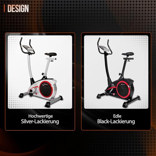 Christopeit Sport Heimtrainer AL 2 Silber inkl. Bodenschutzmatte – 24-Stufig - 4