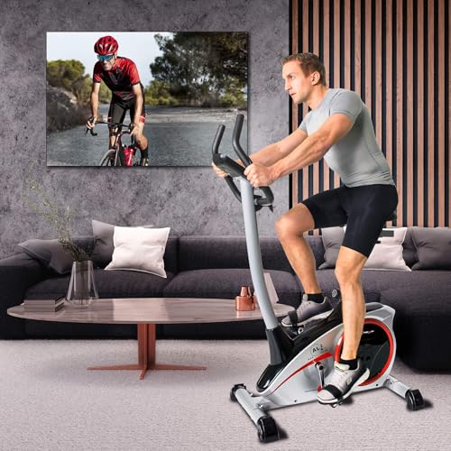 Christopeit Sport Heimtrainer AL 2 Silber inkl. Bodenschutzmatte – 24-Stufig - 7