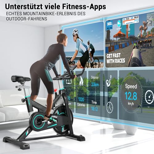 WENOKER Heimtrainer, Magnetwiderstand Stationäres Fahrrad für Zuhause - 6
