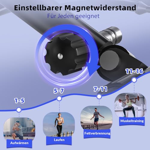 vannect 2 in 1 Mini Stepper für Zuhause mit Power Ropes, Up-Down Swing Stepper mit Smart-Display, Hometrainer Stepper für Anfänger & Fortgeschrittene, Bis zu 150 KG - 2