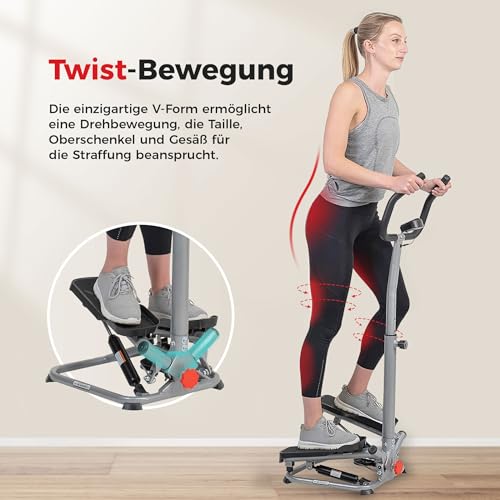 Sunny Health & Fitness Smart Twist Stair Stepper mit Lenker - 2