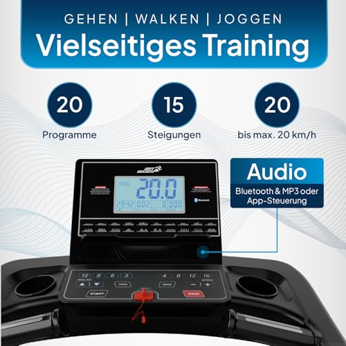 ArtSport Laufband Speedrunner 6000 klappbar – 22 km/h, 99 Programme - 4