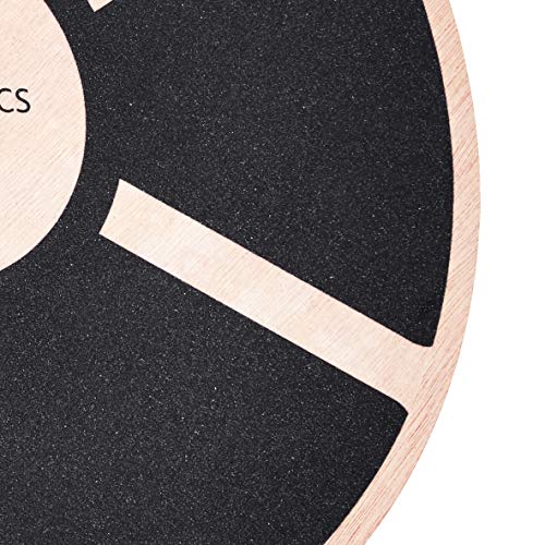 Amazon Basics Balancebrett aus Holz, Schwarz - 3