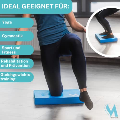 MARTneck® Balance Pad XL + kostenlose App - Sportwissenschaftlich empfohlen - Balance und Ganzkörpertraining - Steigert Kraft, Koordination & Gleichgewicht - Vom bekannten Orthopäden mitenwickelt - 3