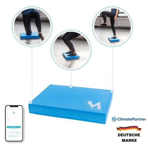 MARTneck® Balance Pad XL + kostenlose App - Sportwissenschaftlich empfohlen - Balance und Ganzkörpertraining - Steigert Kraft, Koordination & Gleichgewicht - Vom bekannten Orthopäden mitenwickelt - 5