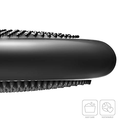 BODYMATE Ballsitzkissen inkl. Pumpe SCHWARZ 34cm Durchmesser - Balance-Kissen, Luftkissen, Balance Pad, Noppenkissen - Core-, Fitness-, Reha-, Koordinations- und Rückentraining - 3