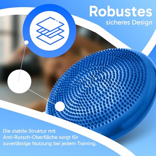 Retoo Ballsitzkissen mit Durchmesser, Balancekissen, Orthopädisches Sitzballkissen - 7