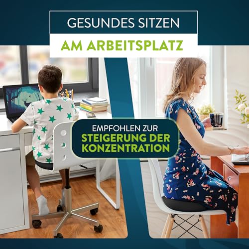 ZenOne Sports Ballsitzkissen, orthopädisches Sitzkissen, Luftkissen für Koordinations- & Rückentraining, Balance-Kissen für Reha, Core-, Fitnesstraining, inkl. Pumpe, E-Book & Workout-Guide & -Video - 4