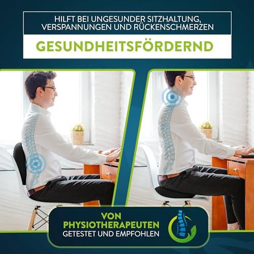 ZenOne Sports Ballsitzkissen, orthopädisches Sitzkissen, Luftkissen für Koordinations- & Rückentraining, Balance-Kissen für Reha, Core-, Fitnesstraining, inkl. Pumpe, E-Book & Workout-Guide & -Video - 5