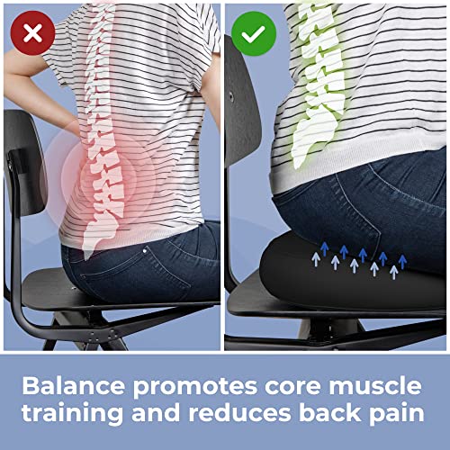 EVEREST FITNESS Balance Kissen – Luftkissen mit 33 cm Durchmesser - 2