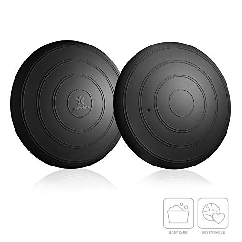 BODYMATE Ballsitzkissen Comfort inkl. Pumpe SCHWARZ 33cm Durchmesser - Balance-Kissen, Sitzballkissen, Luftkissen, Balance Pad - Core-, Fitness-, Reha-, Koordinations- und Rückentraining - 2