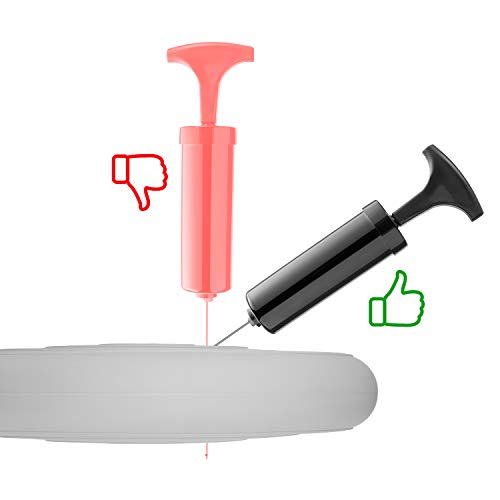 BODYMATE Ballsitzkissen Comfort inkl. Pumpe SCHWARZ 33cm Durchmesser - Balance-Kissen, Sitzballkissen, Luftkissen, Balance Pad - Core-, Fitness-, Reha-, Koordinations- und Rückentraining - 6