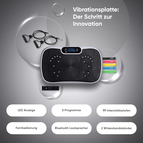 WeightWorld Vibrationsplatte – 99 Intensitätsstufen – 5 Trainingsprogramme - 2
