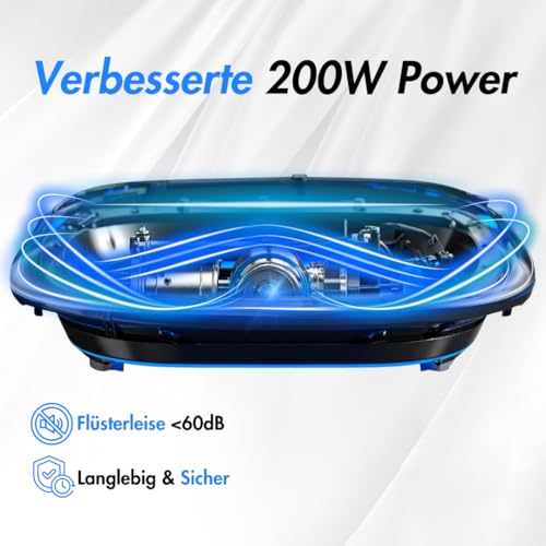 Winch W.1.0 Vibrationsplatte PRO | mit Ultra leisem Motor, bis 150 Kg - 4