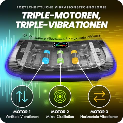 4D Vibrationsplatte – Leistungsstark mit 3 leisen Motoren - 2
