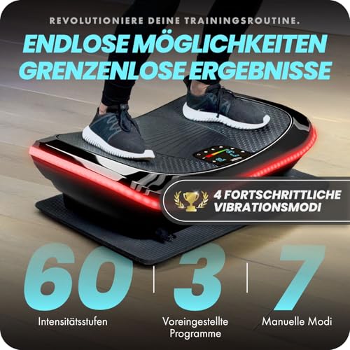 4D Vibrationsplatte – Leistungsstark mit 3 leisen Motoren - 4