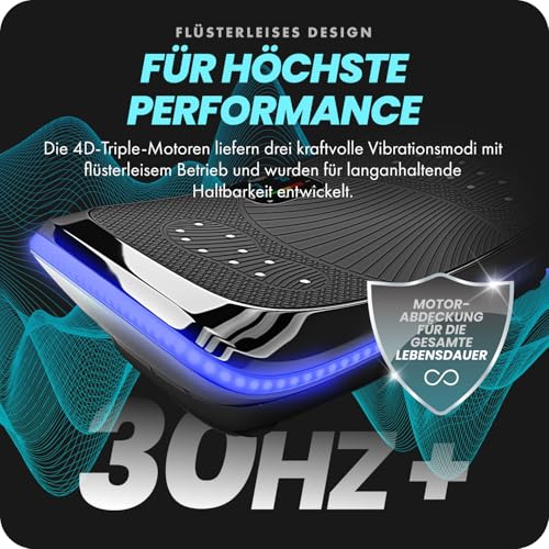 4D Vibrationsplatte – Leistungsstark mit 3 leisen Motoren - 5