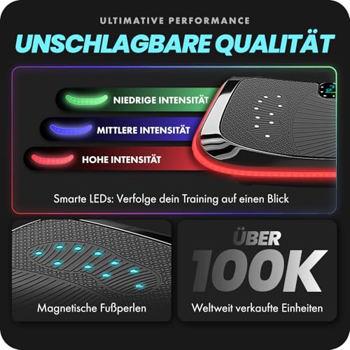 4D Vibrationsplatte – Leistungsstark mit 3 leisen Motoren - 7