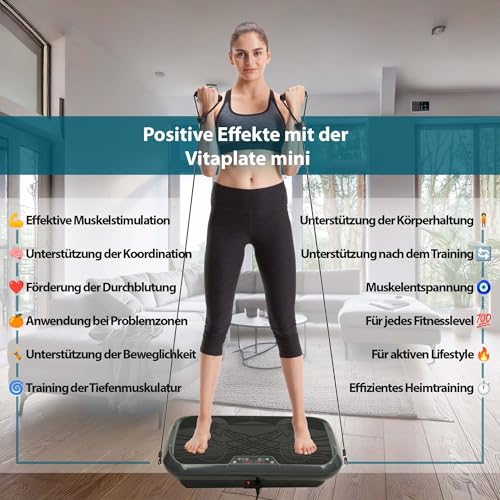 @tec Vitaplate Mini Vibrationsplatte mit 99 Trainingsstufen - 2