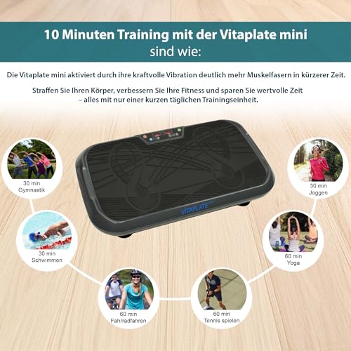@tec Vitaplate Mini Vibrationsplatte mit 99 Trainingsstufen - 3