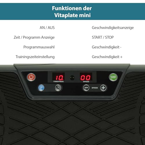 @tec Vitaplate Mini Vibrationsplatte mit 99 Trainingsstufen - 4