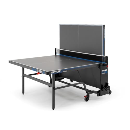 KETTLER K10 Outdoor Profi-Tischtennisplatte | Qualität - Made in GERMANY (TÜV-geprüft) | Wetterfest | Zusammenklappbar & leicht verstaubar | 6mm Melaminharzplatte | Sichere Lieferung | leichter Aufbau - 4
